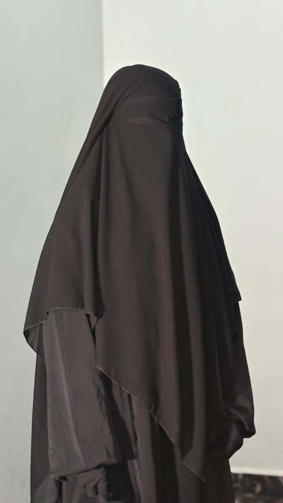 Premium Diamond Georgette Full-Coverage Niqab