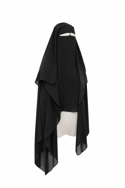 3 Clour Combo  Premium Diamond Georgette Full-Coverage Khimar