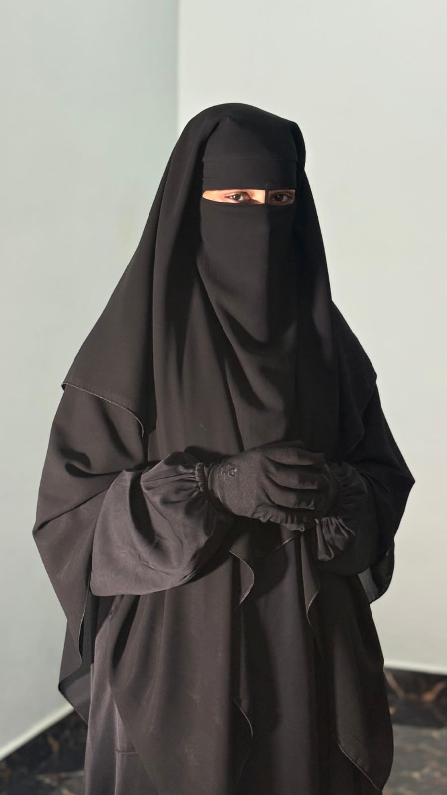 Premium Diamond Georgette Full-Coverage Niqab