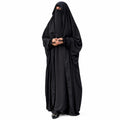 Soudi Full Coverage Jilbab Set Dark Black Colour