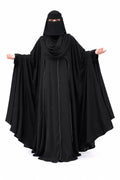 Women’s Premium Black Umbrella Abaya | &nbsp;Flared Abaya for Women