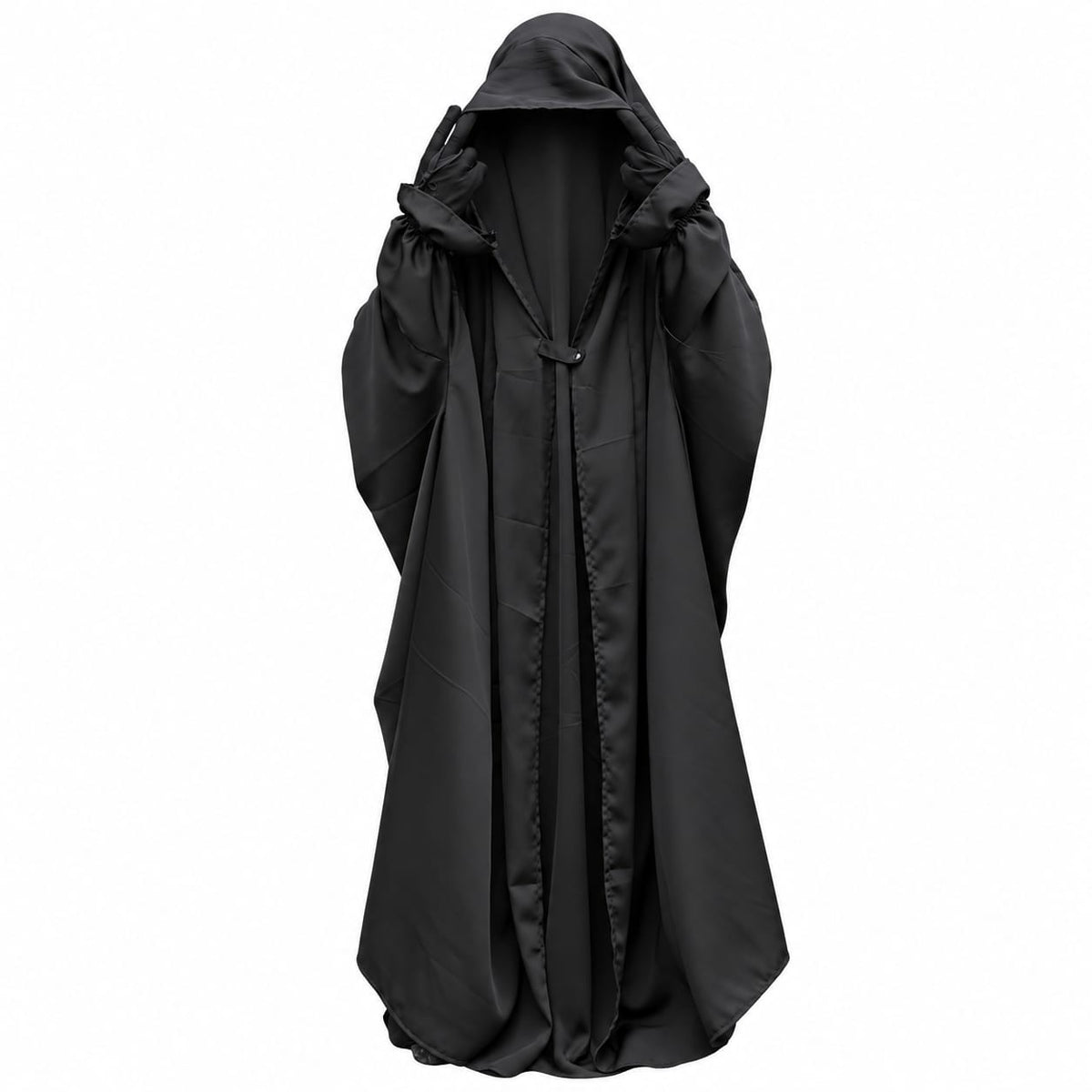 Soudi Full Coverage Jilbab Set Dark Black Colour