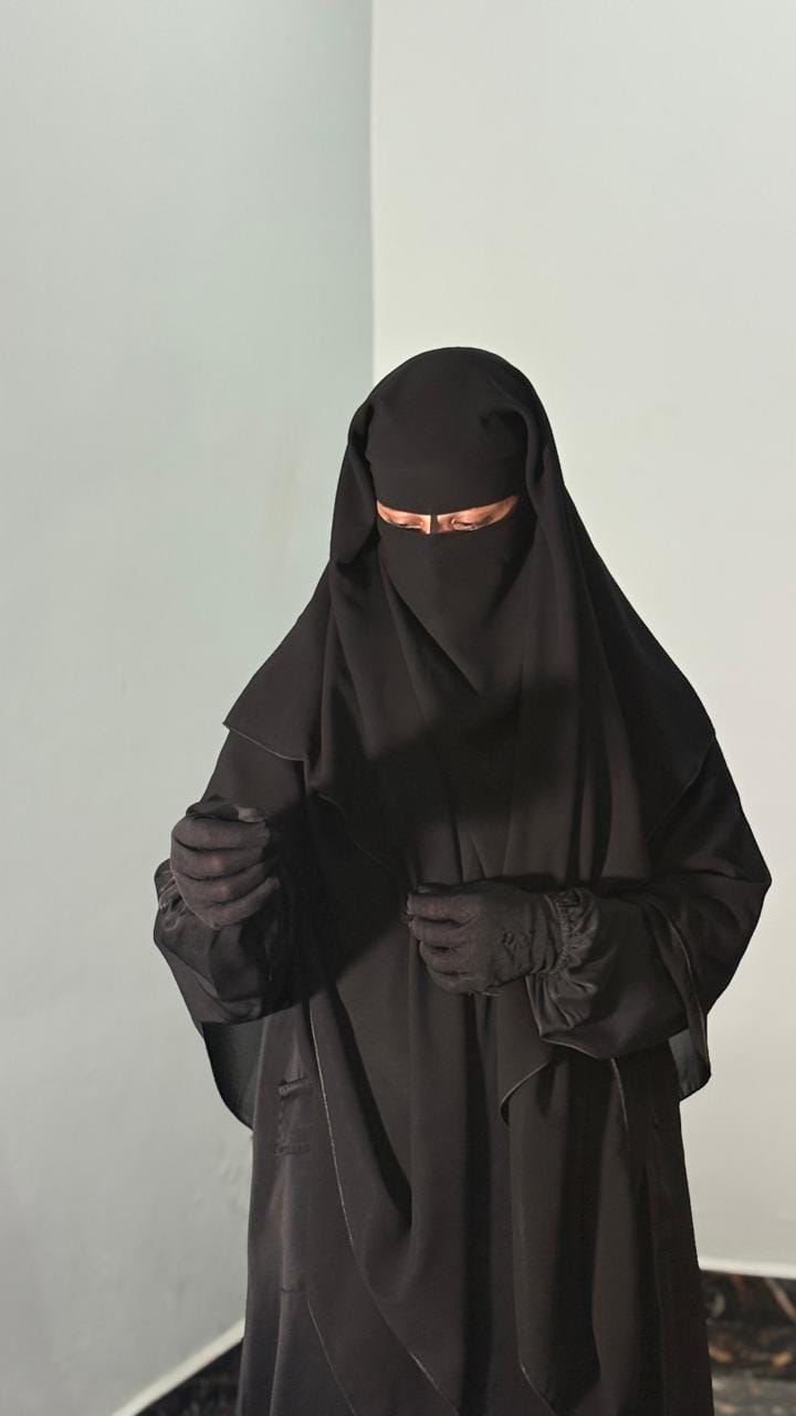 Premium Diamond Georgette Full-Coverage Niqab