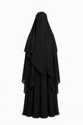 Premium Layered Khimar with Matching Abaya & Full Coverage Niqab
